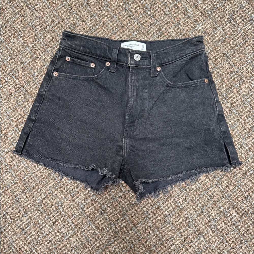 Abercrombie & Fitch Black Jean Shorts